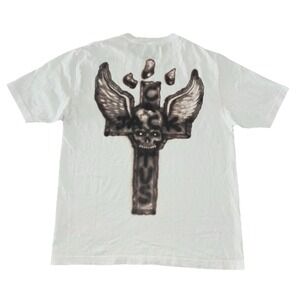 Travis Scott  T Shirt L White JackBoys 2 C2 Tee Double Sided‎ NEW